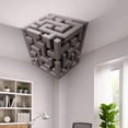 thumbnail image 2 of Impossible Corners, 2026 New Impossible Corners Wall Art That Reshapes Reality, 3D Wall Art Optical Illusion for Living Room Office Gallery Space (B), 2 of 7