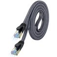 thumbnail image 1 of Cable Ethernet Cat 7 De 25 Pies Morelecs Cable De Internet Cat 7 Trenzado De Nailon Cable Ethernet Cable De Red Rj45 Cable Lan Cat7 Para Pc Portátil Módem Router Cable Ethernet, 1 of 5