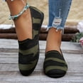 thumbnail image 5 of Round Toe Women's Travel Walking Lightweight Casual Shoes Comfortable Plus Size Daily Wear Spring Summer Green 7, 5 of 9