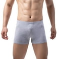 thumbnail image 2 of PEASKJP Men Underwear Men's Underwear Boxer Briefs - Daytripper Boxer Briefs with Built-in Pouch Support (Grey,L), 2 of 5