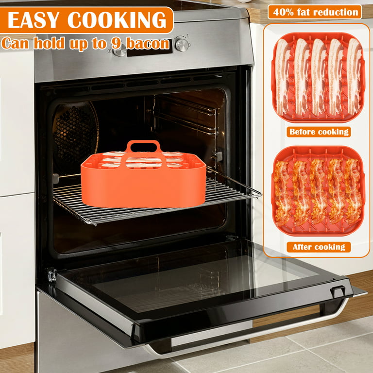 Bacon Rack Microwave Bacon Hanger Cookware Tray Bacon Cookware Cook  Delicious Bacon In Minutes With This Rotisserie Plastic Grill Microwave  Oven Plate Oven Accessories Air Fryer Accessories Kitchen Stuff Kitchen  Accessories 