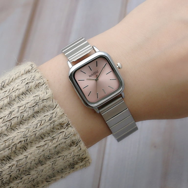 Women\'s Quartz Watch Steel Strap Square Face Casual Fashion Business Women Quartz Wrist Watches Strap Square Watch Easy Read Dial  main image 3