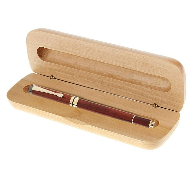 Caja de almacenamiento de madera de la , de Rosewood, soporte para expositor de la , organizador de la caja de almacenamiento de la , exhibidores de regalo de la caja de perfke Caja de almacenamiento de madera de la pluma