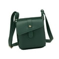 thumbnail image 3 of Segolike Leather Shoulder Bag Adjustable Strap Purse for Woman and Man Commuting Business green, 3 of 8