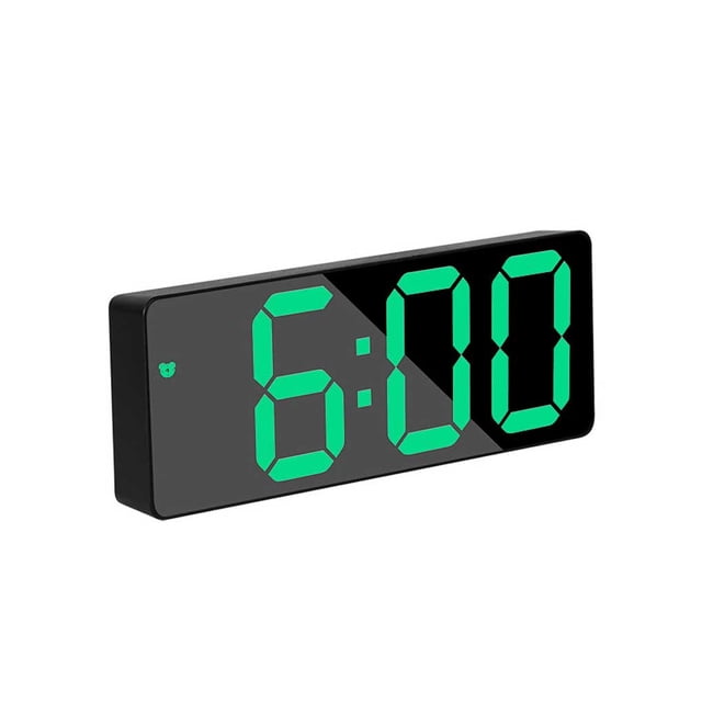 Bewildely Despertador Digital electrónico mañana despertar temperatura pantalla termómetro Snooze fecha ajustable calendario hogar Accesorios para electrodomésticos tipo 7 Bewildely HA072900-07