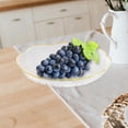 thumbnail image 6 of CoudarTitie Fruit Plate Dessert Plate Round Kitchen Utensils Serving Platter for Anniversary L White, 6 of 9