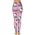 thumbnail image 2 of Hello Kitty High Waisted Leggings for Women, Yoga Pants with Pockets, Soft Athletic Tummy Control Pants for Running Yoga Workout, 2 of 5