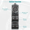 thumbnail image 4 of Unique Bargains Front Left Driver Side Master Power Window Switch Fit for Lincoln MKC 2015-2019 Black, 4 of 7