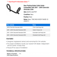 thumbnail image 2 of Rear Parking Brake Cable Guide - Compatible with 2001 - 2004 Chevy Silverado 2500 2002 2003, 2 of 2