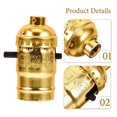 thumbnail image 2 of 2pcs E26 Push-plug Switch Lamp Holder Push-type Socket Lamp Socket Lamp Accessory, 2 of 4