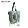 thumbnail image 4 of Large Canvas Bag 13.5x5.1x15 Inch Canvas Bag Shopping Canvas Bag Suitable For Outing Shopping Travel Out Of Large Capacity Storage Little Deer Stream Water, 4 of 9