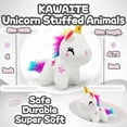 thumbnail image 3 of PINSAI White Unicorn Stuffed Animals, Kawaii Plush for Girls and Boys Soft Cuddly Unicorn Plush Toys Keychain, Fun and Cute Mini Stuffed Animal, 3 of 8