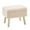 Beige, variant on IVV Teddy Fleece Storage Ottoman – Rectangular Footstool Bench with Lift-Off Lid, Hidden Storage Compartment, Solid Wood Legs, 300lb Capacity, Beige
