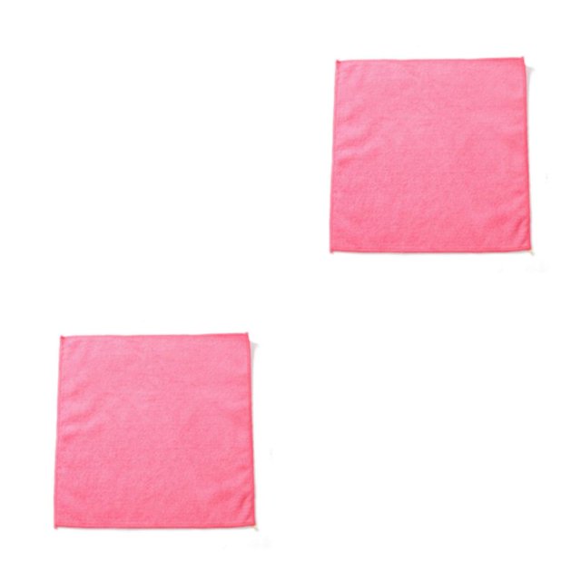 Moyic Toalla de limpieza de cocina Absorbente de agua Forma cuadrada Paño de cocina Herramienta de limpieza Rag Gadgets para Home Hotel Rose Rosa roja 2Conjunto