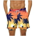 thumbnail image 2 of guisaled Men’s Swim Trunks Swim Trunks Men 5 Inch Inseam Board Shorts Summer Quick Dry Elastic Waist Hawaii Beach Shorts Swimsuit Bathing Suit, 2 of 6