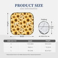 thumbnail image 3 of Salouo Brown Leaf Pattern Sunflower Pattern Car Windshield Sun Shade Foldable | Front Windshield Shade for Sun, Heat and UV Rays | Interior Sun Protection-Large, 3 of 6