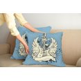 thumbnail image 2 of Ambesonne Guitar Throw Pillow Cover 2 Pack, Rock 'n' Roll Retro Grunge, 20", Pale Blue Black Ivory, 2 of 5