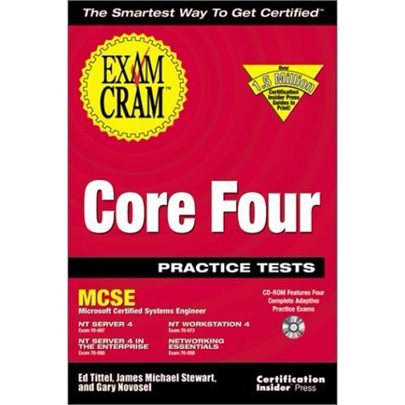 Pre-Owned MCSE Core Four Practice Tests Exam Cram: Exam: 70-067, 70-068, 70-073, 70-058, 9781576104750, 1576104753, Paperback,