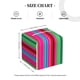 thumbnail image 4 of Balery Colorful Mexican Stripes Porta Pañuelos de Cuero con Estampado – Funda Moderna Cuadrada para Caja de Pañuelos, Dispensador 5x5x5'', 4 of 7
