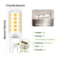 thumbnail image 2 of Bombilla LED TJOY G9 de 4 W, 4000 K, 450 lm, 120 V, no regulable (x12), 2 of 6
