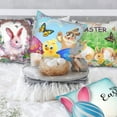 thumbnail image 6 of NSESSHome Easter Pillow Covers, Easter Rabbit Bunny Eggs Cushion Covers Spring Home Decorations for Sofa Couch Funny Pillowcase Gifts, 6 of 6
