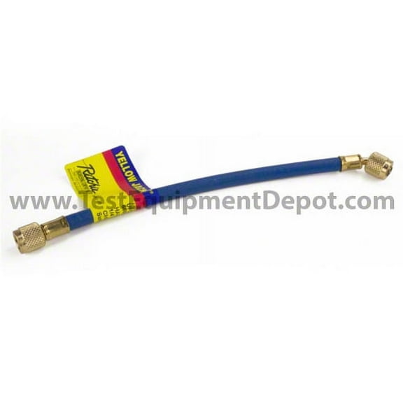 YELLOW JACKET 21212 PLUS II Blue Charging Hose 12-inch