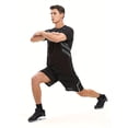 thumbnail image 5 of alpinario Men's Quick-Dry Athletic T-Shirt, Breathable Moisture-Wicking Short Sleeve Loose Fit Gradient Round Neck Gym Casual Running Basketball, 5 of 7