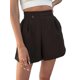 thumbnail image 3 of Womens Elastic Wide Legs Shorts Ladies Summer Beach Casual Hot PantsM, 3 of 4