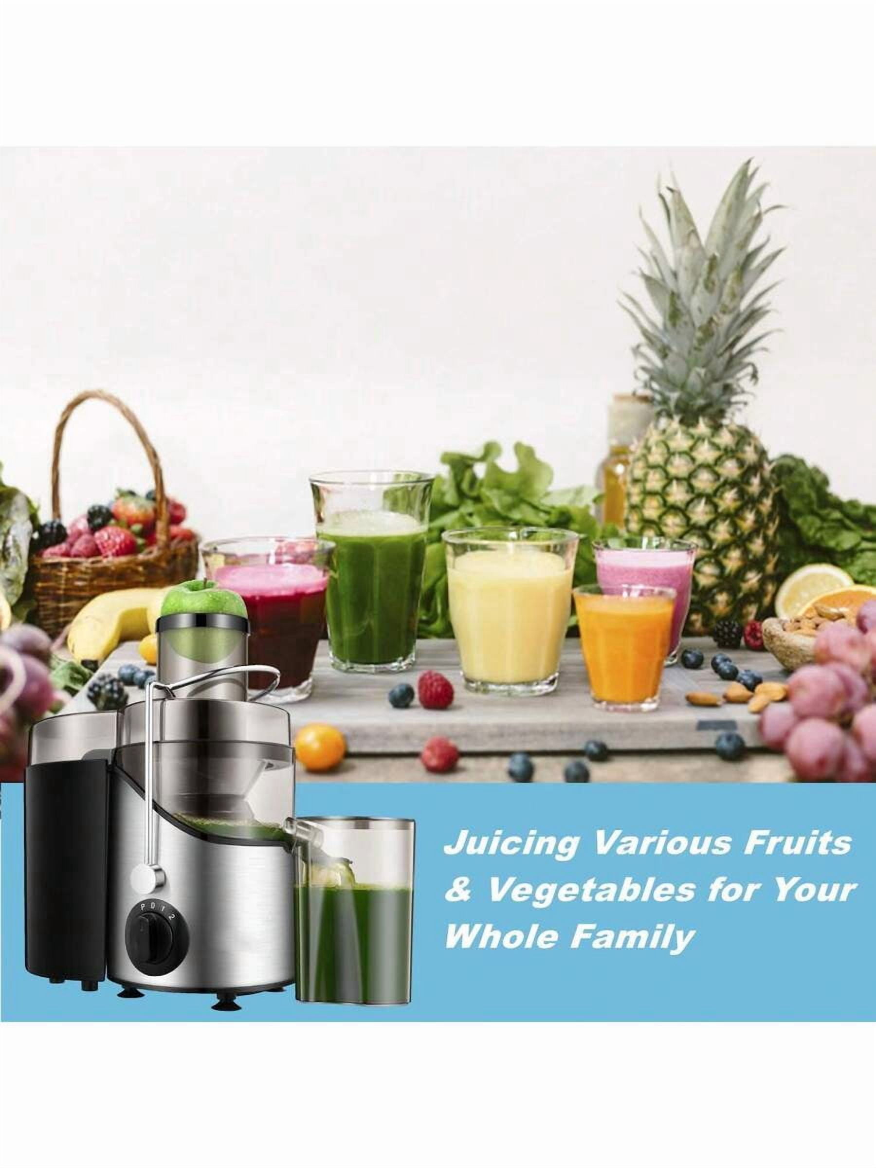 XX Juicer Machines, 3" Wide Mouth Juicer Extractor, For Vegetable And Fruit With 3-Speed Setting, 400W Motor, Easy To Clean