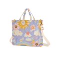 thumbnail image 7 of FORMRS Womens Corduroy Tote Bag Crossbody Shoulder Handbag with Pocket, Purple Clouds, 7 of 7