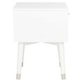 thumbnail image 4 of SAFAVIEH Lyla Mid-Century Retro Silver Cap Nightstand, White/Silver, 4 of 11