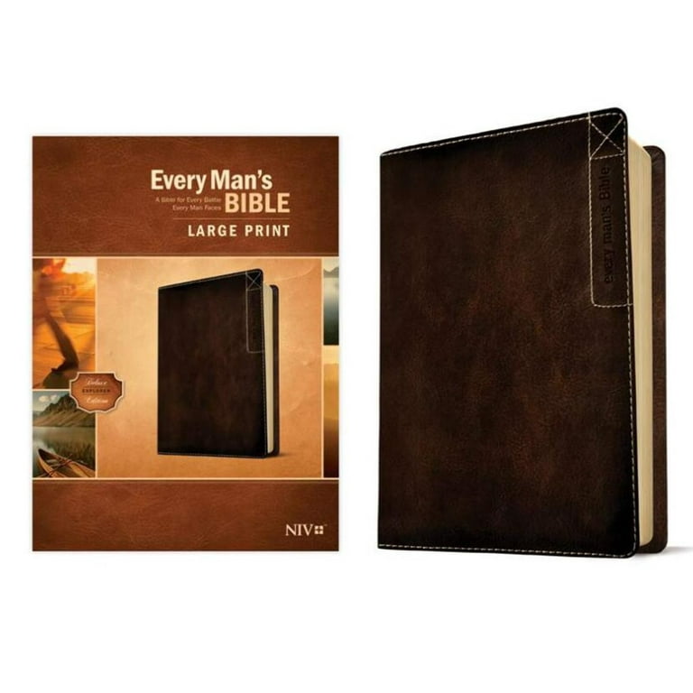 Every Man's Bible Niv, Large Print, Deluxe Explorer Edition