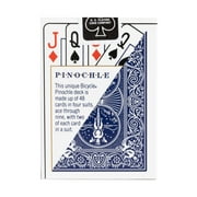 Bicycle Pinochle Playing Cards, Standard Index, 1 Deck (Red or Blue - Color May Vary)