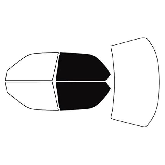 Rvinyl Window Tint Kit Compatible with Lexus Ls 1995-2000 - Back Precut Kit - 5%