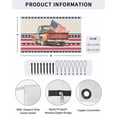 thumbnail image 2 of 4th of July RV Awning Sun Shade Screen 9'X15.3' Retro Truck American Flag Mesh Sunscreen Patriotic Star Stripes Awning Shade Screen with Zipper UV Blocker Completed Kits for RV Motorhome Camper, 2 of 7