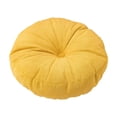 thumbnail image 1 of Cojín de suelo redondo para meditación, decorativo y elegante, para el hogar, sofá, silla, cama, coche, balcón y sala de estar. Amarillo, 1 of 8