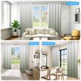 thumbnail image 6 of Ombre Damask Blackout Curtains,Thermal Insulated Grommet Window Drapes,Set of 2,42x63 Inch,Olive Green, 6 of 6