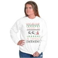 thumbnail image 4 of Ugly Christmas Tinsel in a Tangle Sweatshirt for Men or Women Brisco Brands M, 4 of 6