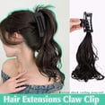thumbnail image 3 of Short Wavy Ponytail Heat-Resistant Fiber Stylish Claw Clip Extension for Instant Glam Transformation, 3 of 4