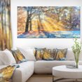 thumbnail image 1 of Blur Hiver avec Flocons de Neige - Impression sur Toile Paysage, 1 of 3