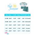 thumbnail image 2 of GYRATEDREAM Baby Boy Summer Clothes Contrast Color Short Sleeve T Shirts Stretch Rolled Shorts Cute Toddler Outfits 12M-6T, 2 of 3