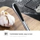 thumbnail image 3 of Picadora De Ajo, Trituradora De Ajo Con Agujeros De Tamaño Uniforme, Manual Multifunción Fácil De Limpiar Para Cocina Casera Herramienta De Cocina Plateada, 3 of 7