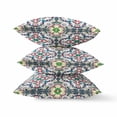 thumbnail image 2 of 16â€ Green White Cloverleaf Indoor Outdoor Zippered Throw Pillow, 2 of 3