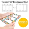 thumbnail image 4 of Yayeee Rocker Switch Wall Plate 1-Gang 4.6"x2.9" Home Decorative Outlet Cover, Daisy Mosaic, 4 of 6