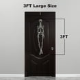 thumbnail image 4 of 3FT Posable Halloween Skeleton with LED Eyes & Creepy Sound, Haunted House Props for Front Lawn, Graveyard Decorations, Lifelike Skeleton Model, 4 of 7