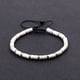 thumbnail image 4 of Xiao Hua Pulseras de cuentas para mujer y hombre - Pulsera de cuentas con cristales curativos ajustables de 4 mm - Blanco, 4 of 4