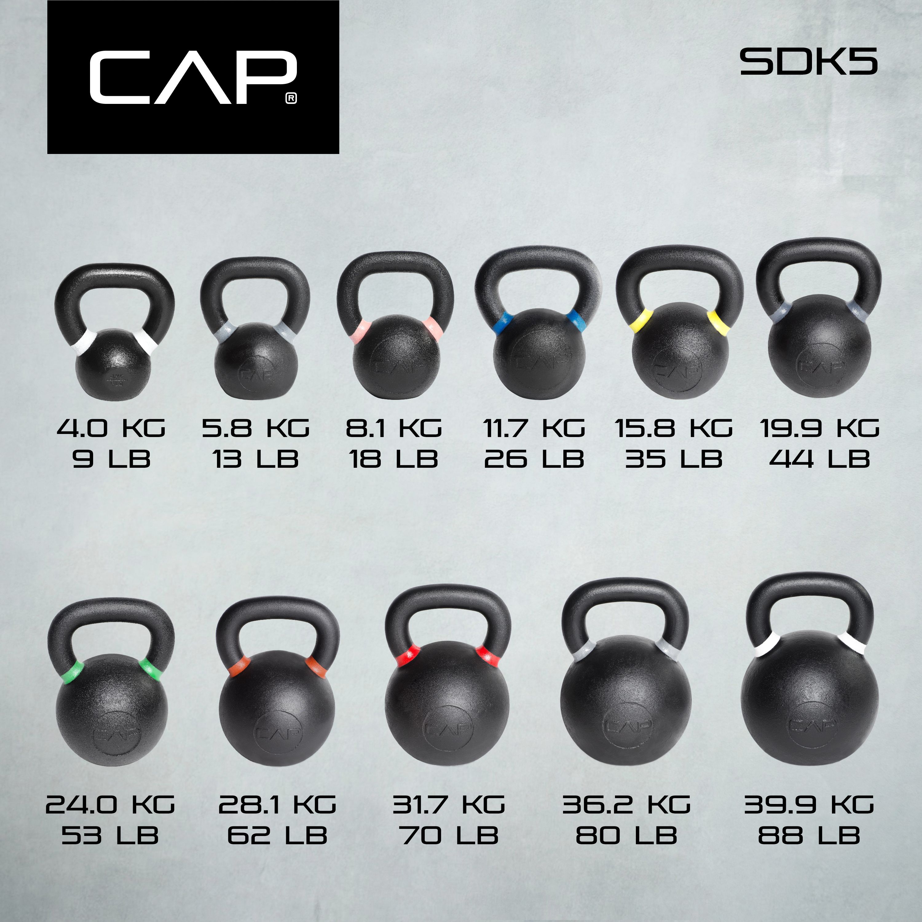 CAP Barbell Competition Weight Kettlebell 18 lb photo 7