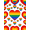 Rainbow Multicolor, Pattern 2, variant on ODIKA Vibrant Lgbt With Repeating Bands And Symmetrical Edge Detail for Home Office, Gaming Room, Under Desk, Non-Slip Chair-Friendly