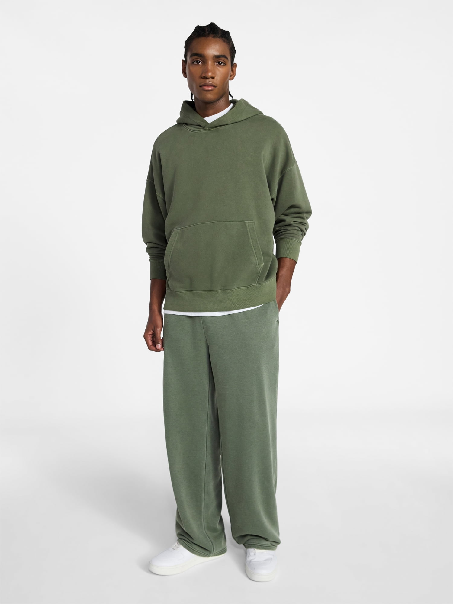 No Boundaries Soft Fleece Vintage Straight Sweatpants, Men's XS-5XL