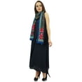 thumbnail image 2 of Bimba Women's Designer Navy Blue Dress With Floral Printed Scarf Summer Wear - 20, 2 of 5